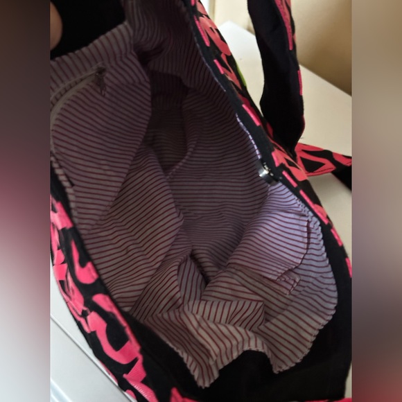 Robin Ruth Women’s Orlando Tote Snap Closure Crossbody Canvas Beach Bag Pink - Picture 4 of 8